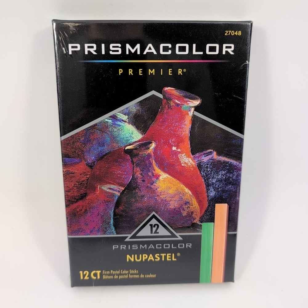 Prismacolor #27048 Premier NuPastel Firm 12 Count Pastel Color Sticks NEW SEALED
